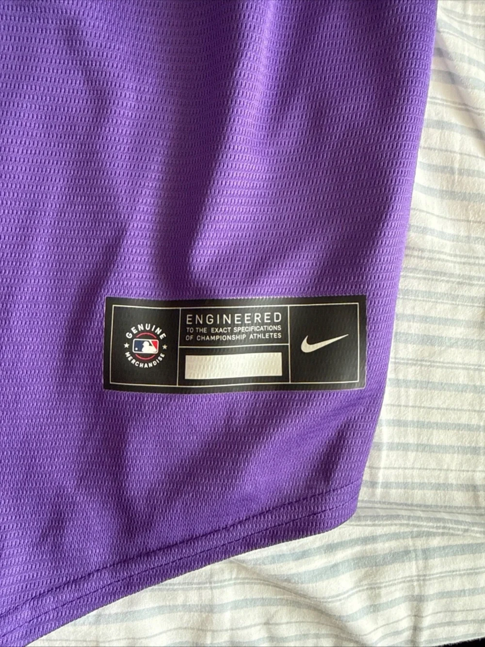 Men's Nike Kris Bryant #23 Colorado Rockies Alt MLB Jersey Sz XL - Purple RARE